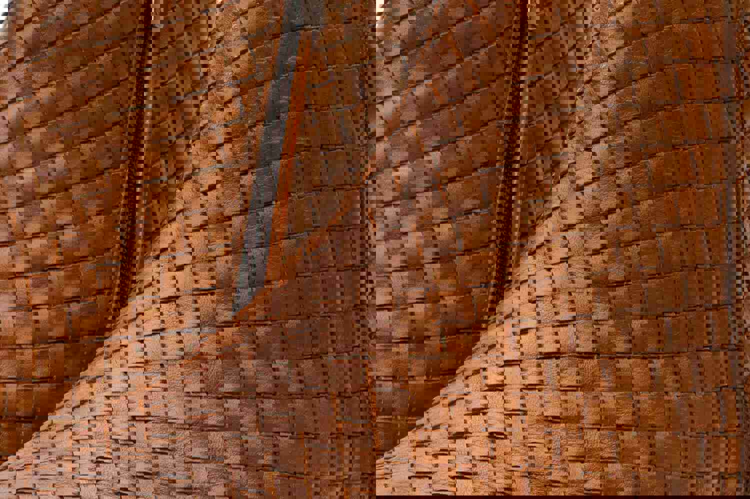 Wellington Tan Handwoven Leather Men Boot with Zipper