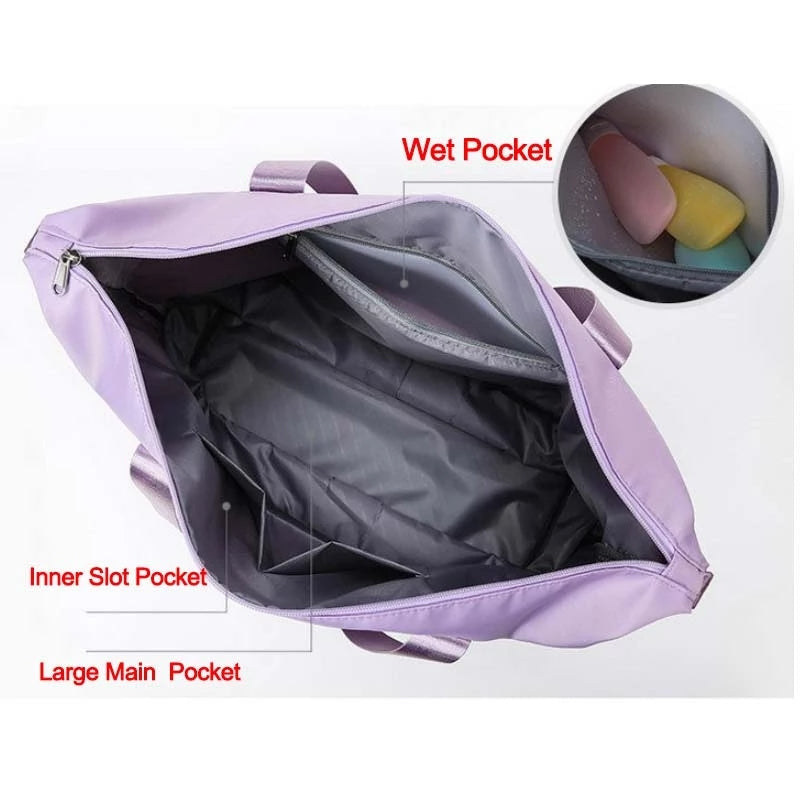 Foldable Waterproof Large Capacity Travel Gym Bag for Women