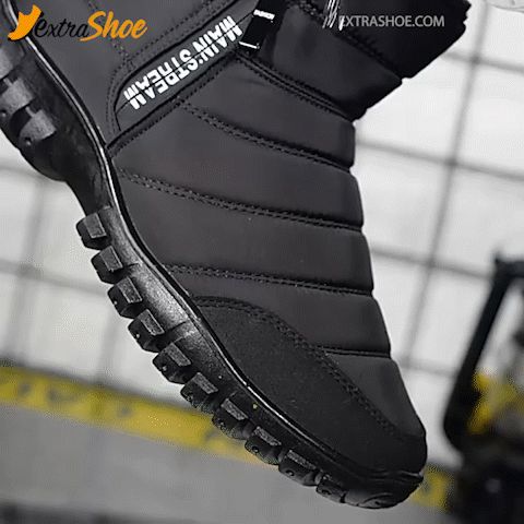 Men's Waterproof Warm Cotton Zipper Snow Ankle Boots (Size 39-47)