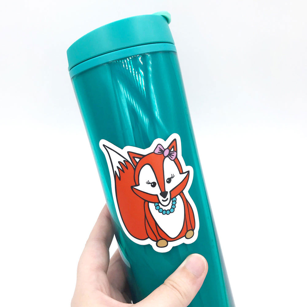 Foxy Lady Vinyl Sticker - Waterproof & Scratch Resistant