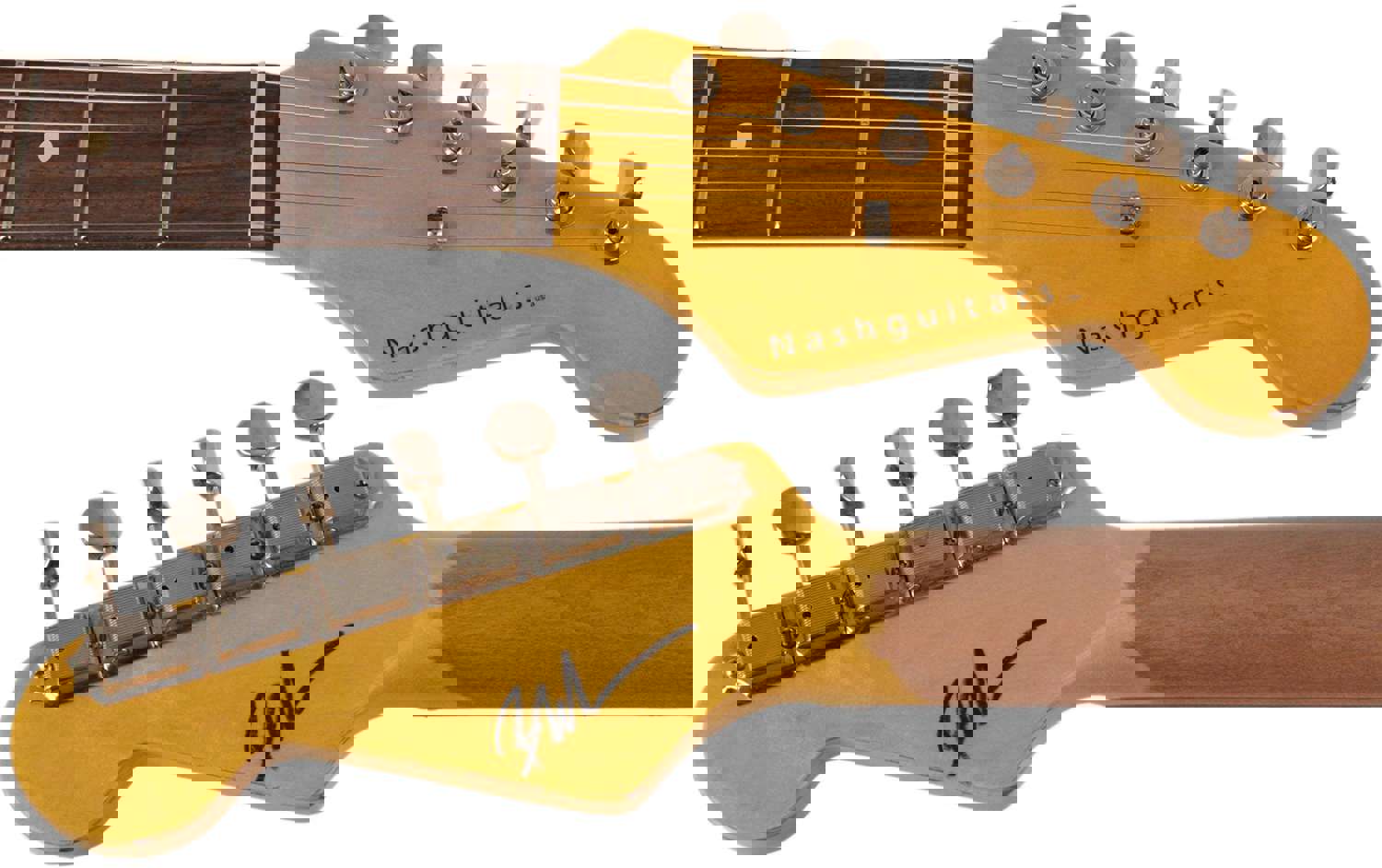 Nash S-63 Guitar in Sonic Blue with Light Aging and Tortoise Shell