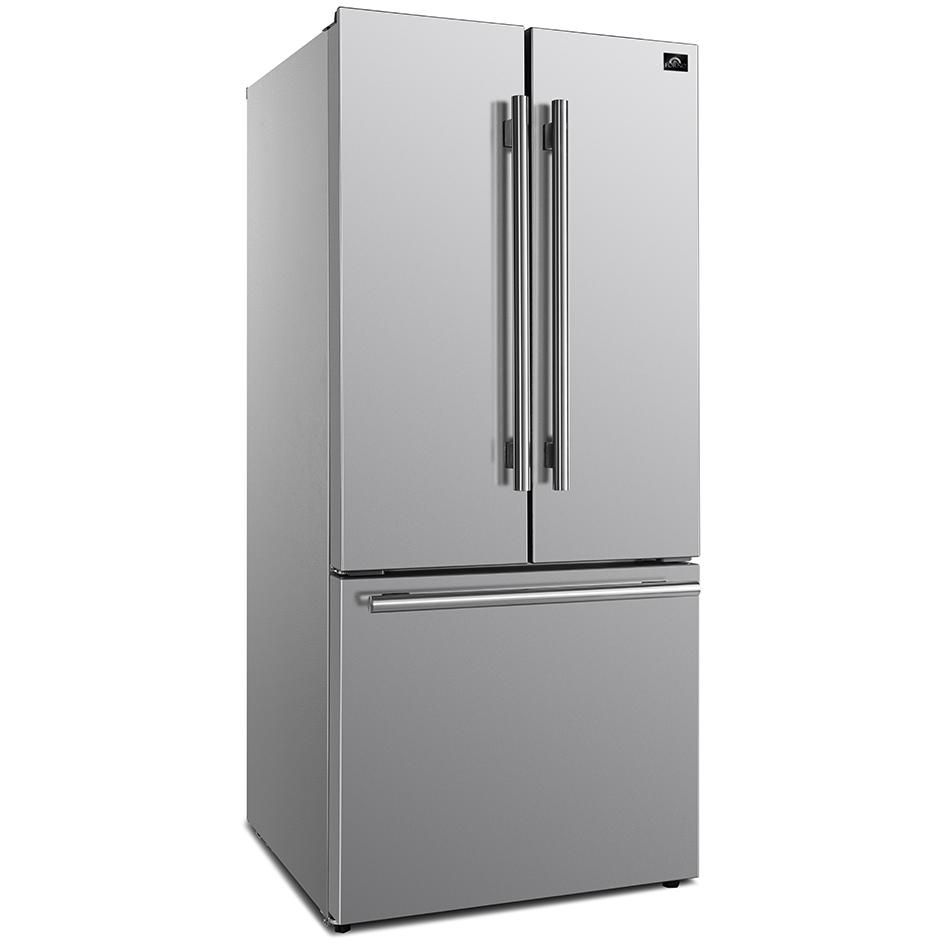 Forno 30-inch, 17.5 cu. ft. French 3-Door Refrigerator with Ice Maker