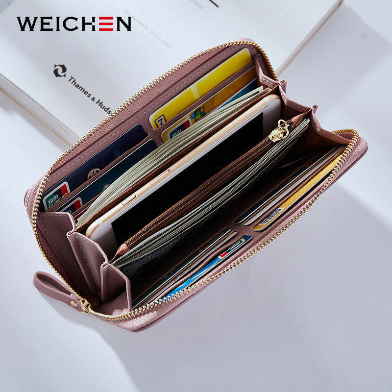 WEICHEN Women's Long Clutch Wallet with Large Capacity and Multiple Pockets