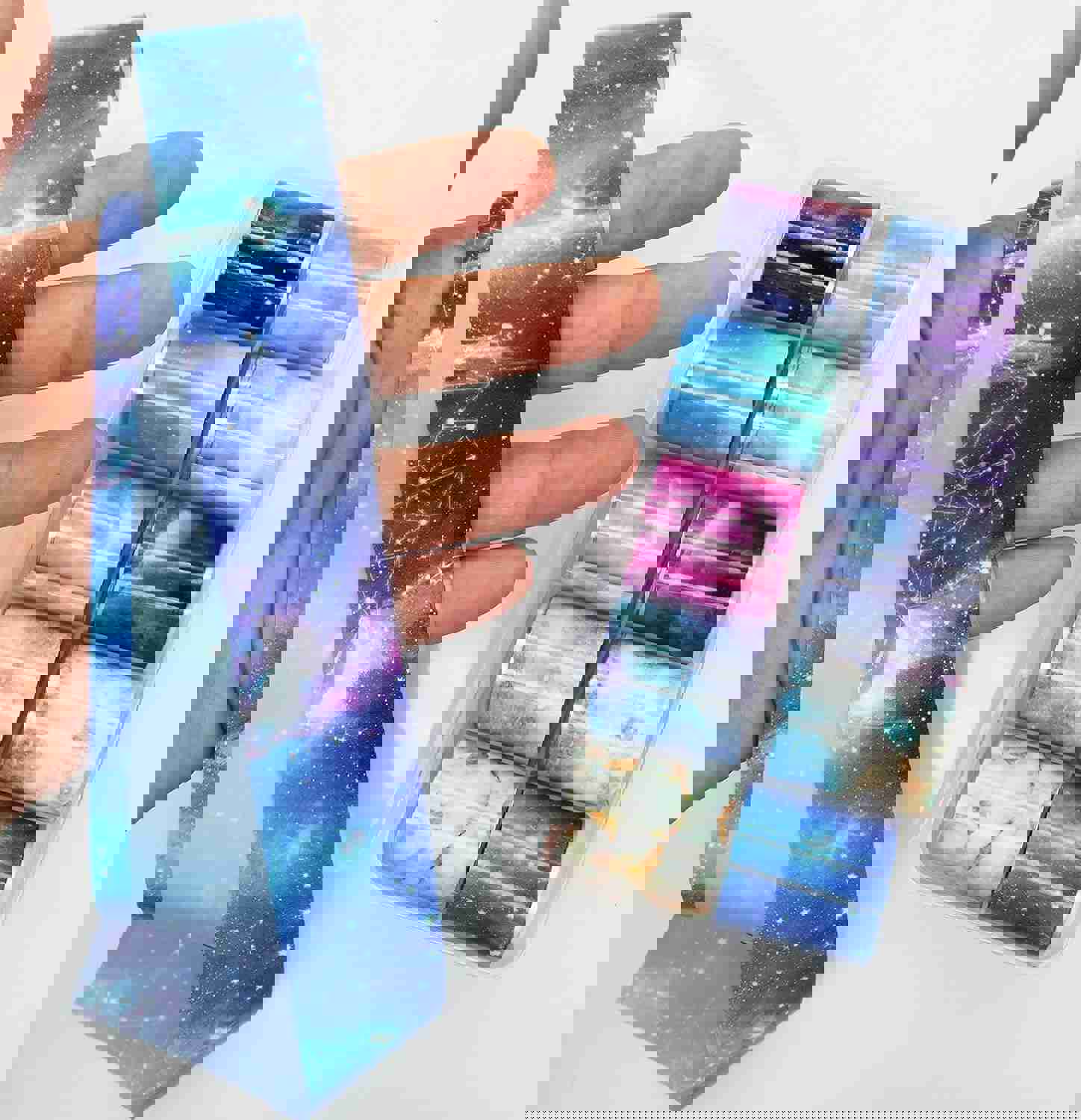 LoveOurHome 30 Sheet Nail Art Foil Transfer Stickers - Floral & Holographic Design for DIY Manicure