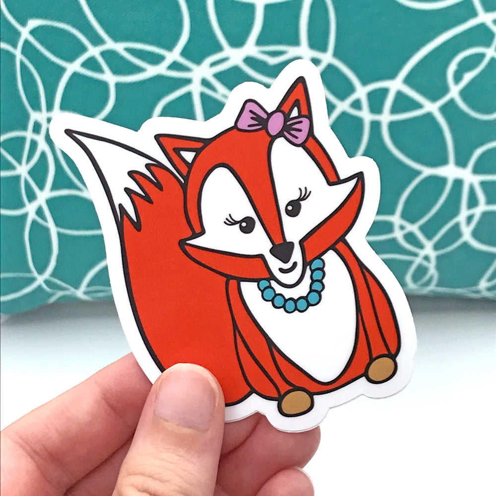 Foxy Lady Vinyl Sticker - Waterproof & Scratch Resistant