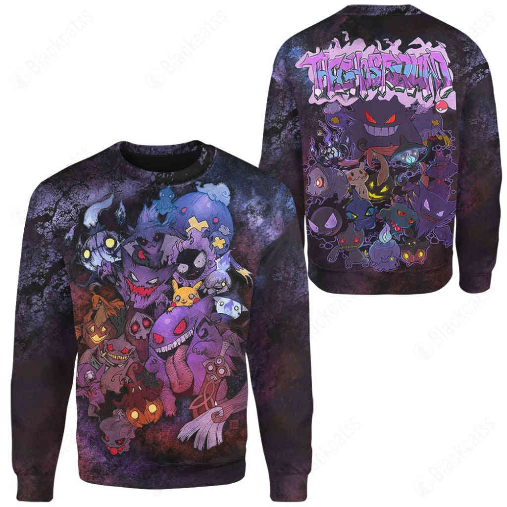 PKM Ghost Type Custom Sweatshirt Apparel
