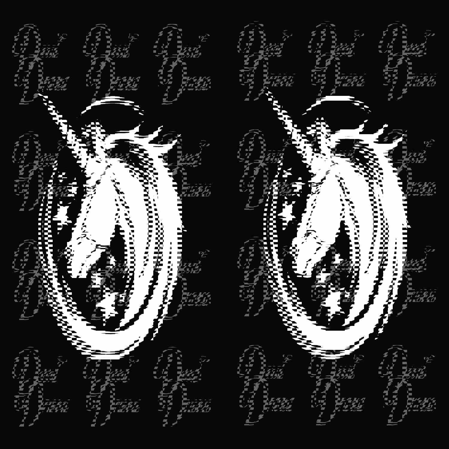 Unicorn Magic Stars Vinyl Car/Laptop Decal - Mythical Creature Design