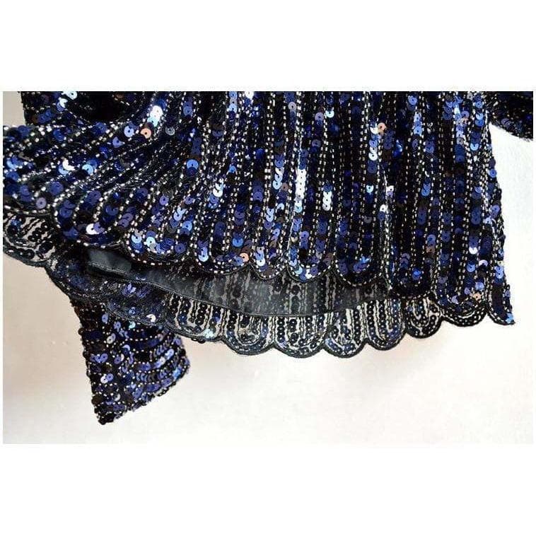 Fashion Chiffon Sequined Blouse