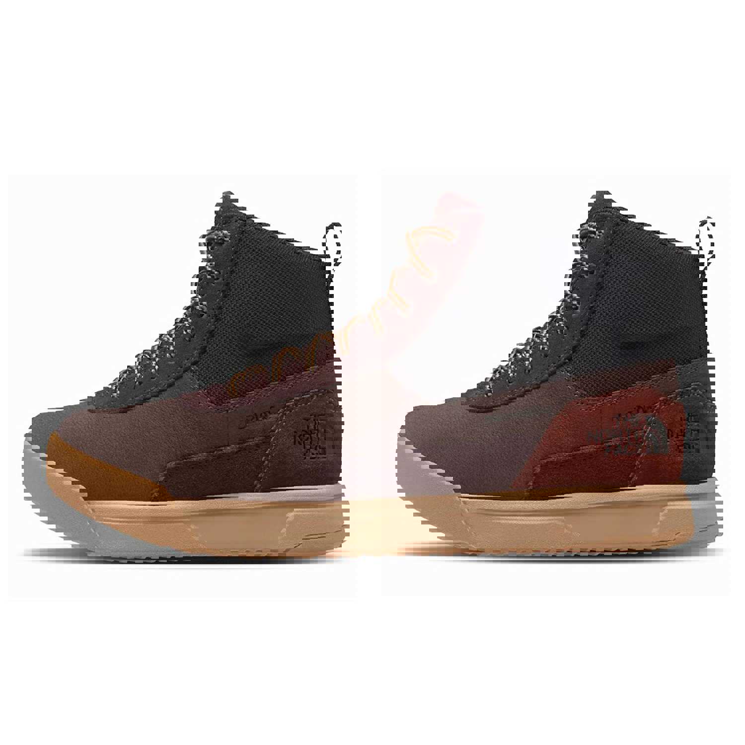 The North Face Larimer Mid Waterproof Hiking Boot for Men - Coal Brown/Almond Butter