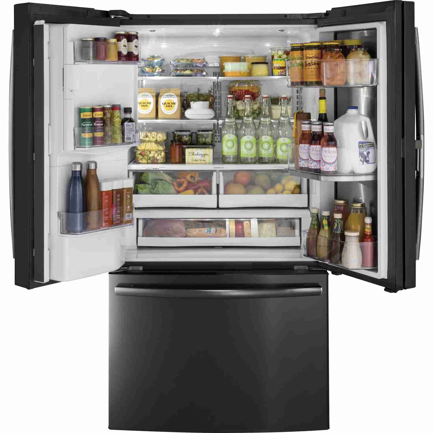 GE Profile 36-inch, 22.1 cu.ft. Counter-Depth French 3-Door Refrigerator with External Water and Ice Dispenser