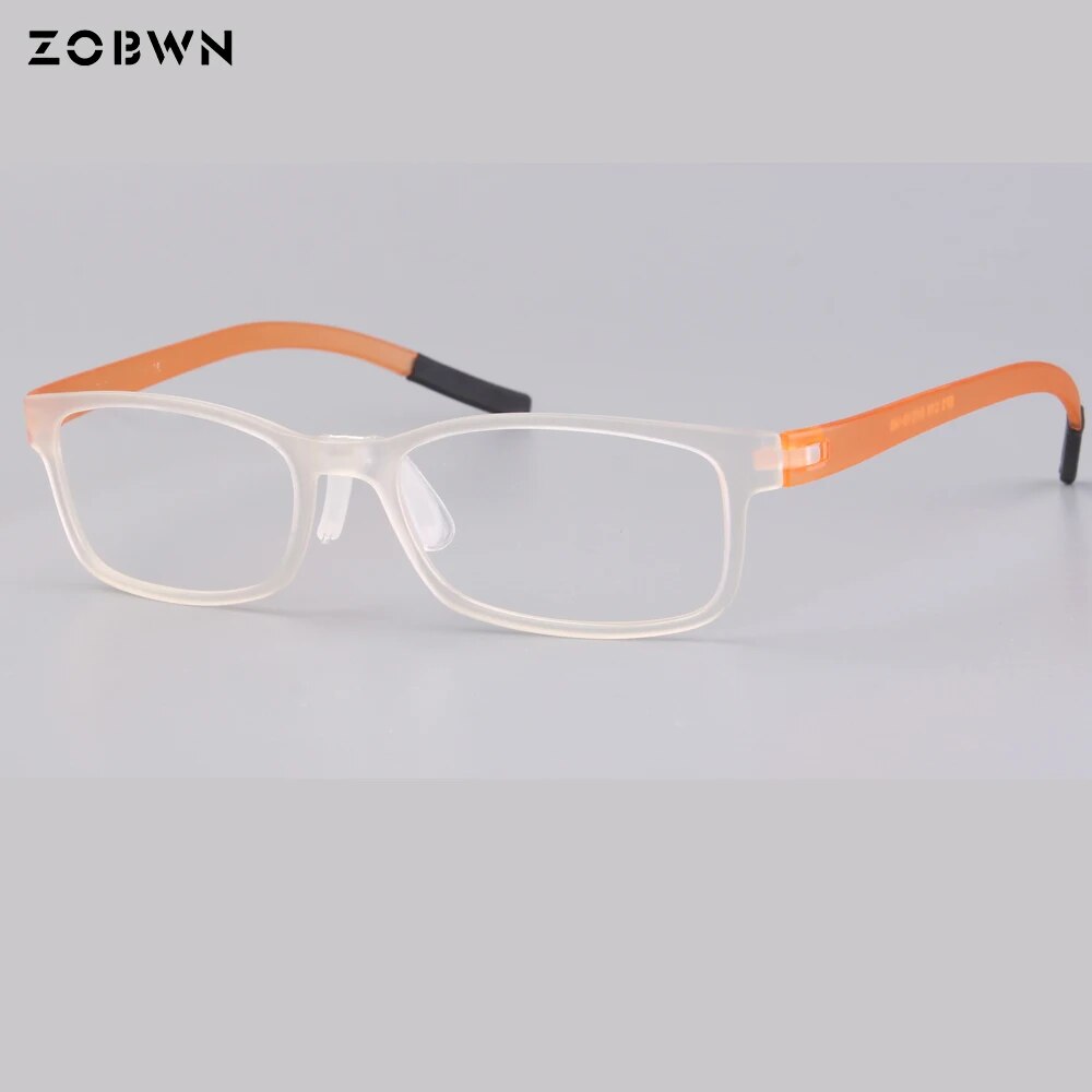 ZOBWN Retro Unisex Plastic Eyeglasses Frame - Transparent Universal Glasses for Men & Women