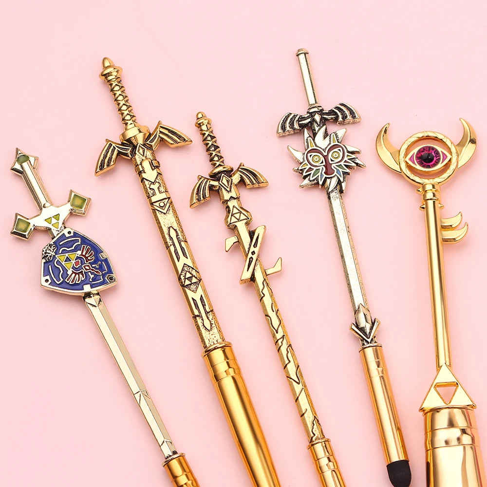 5pcs/Set The Legend of Zelda Makeup Brushes - Power Eye Shadow Highlight Brushes for Women, Beauty Tool, Cosplay Props