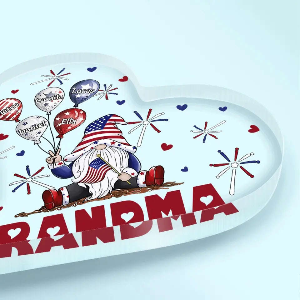Personalized Heart-shaped Acrylic Plaque - Custom Gift for Mom, Grandma, Birthdays & Holidays