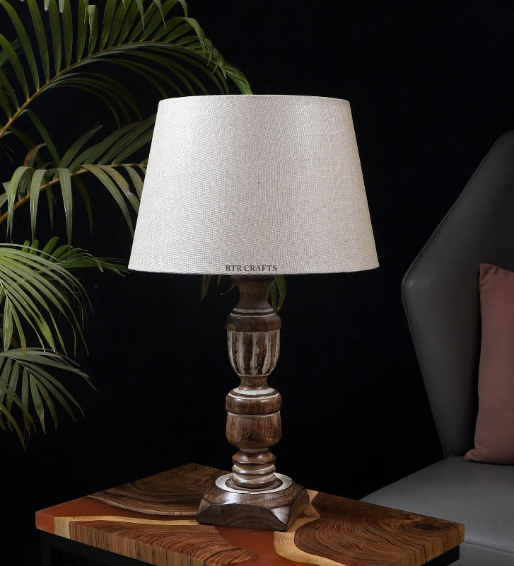 BTR CRAFTS Rustic Table Lamp (Bulb not Included)