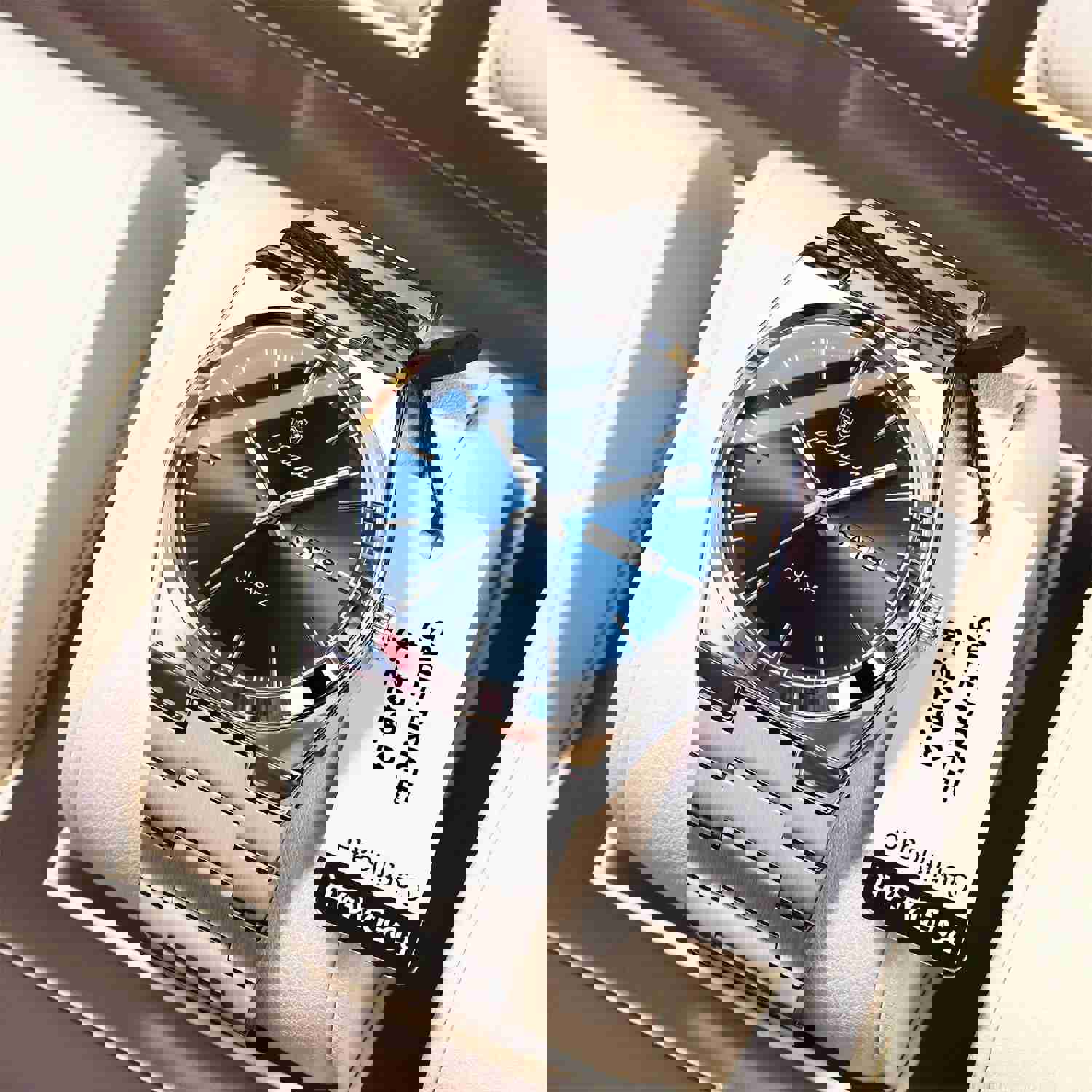 POEDAGAR Luxury Men's Watch - Waterproof, Luminous, Stainless Steel Quartz Watch with Date and Week Display