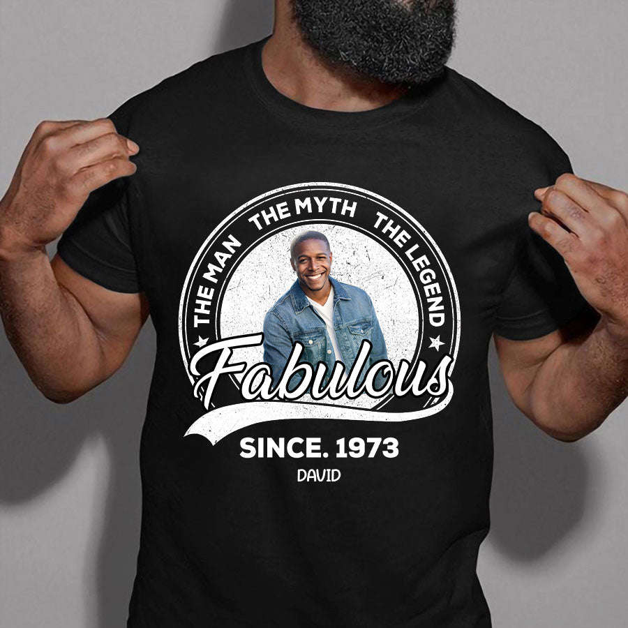 50th Birthday Shirts - Custom Turning 50 Shirt for Men, 50 And Fabulous Shirt, 1973 Shirt