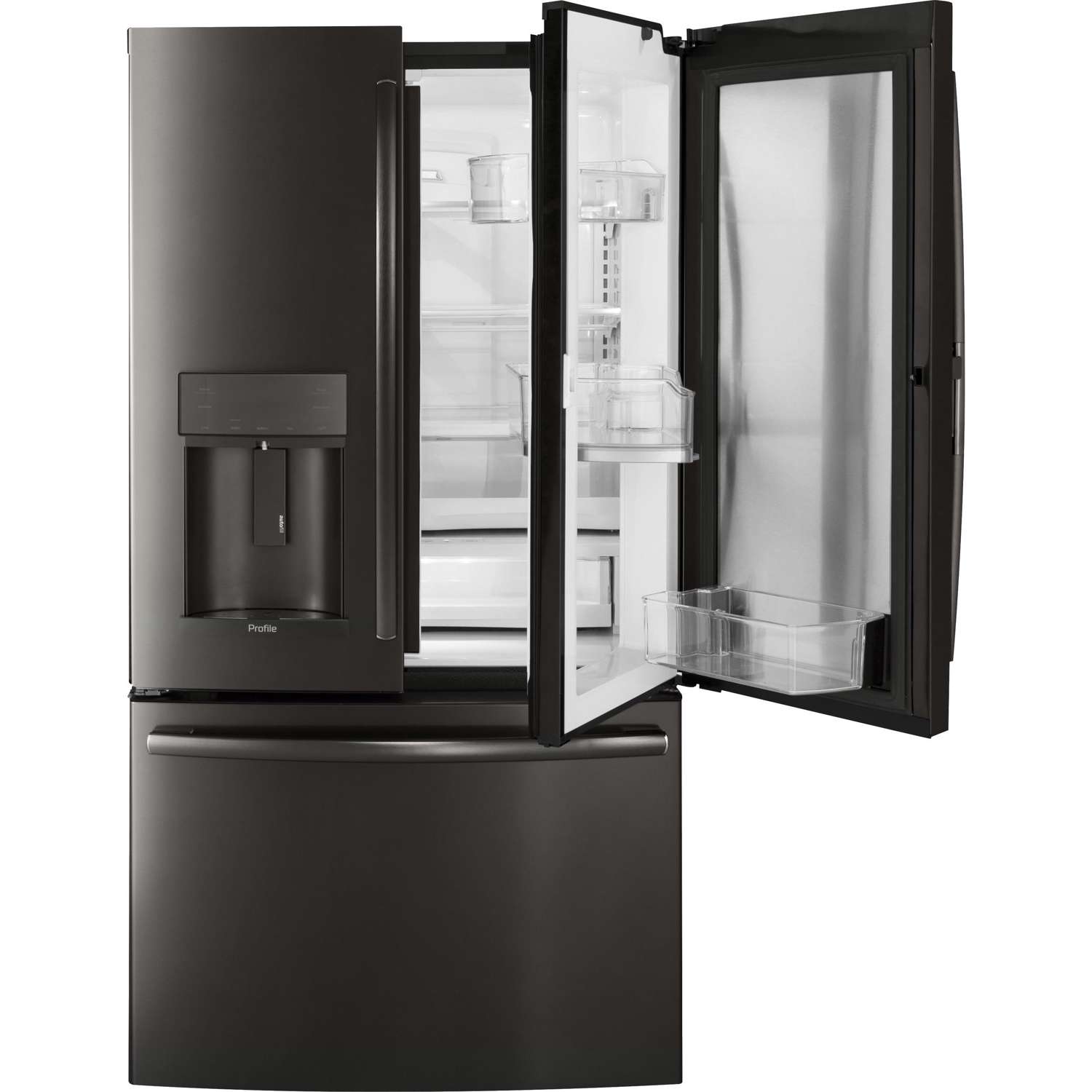 GE Profile 36-inch, 22.1 cu.ft. Counter-Depth French 3-Door Refrigerator with External Water and Ice Dispenser