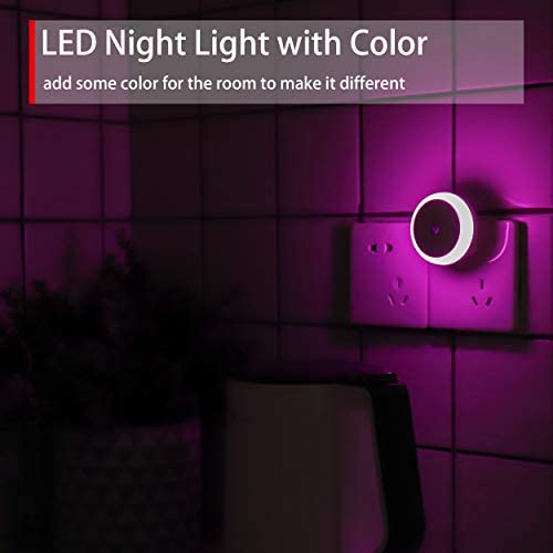 SerieCozy Pink LED Night Light with Dusk to Dawn Sensor - 2 Pack