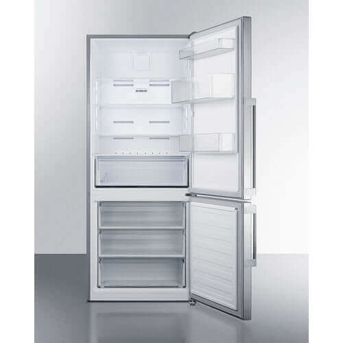 Summit Energy-Efficient Counter Depth Bottom Freezer Refrigerator