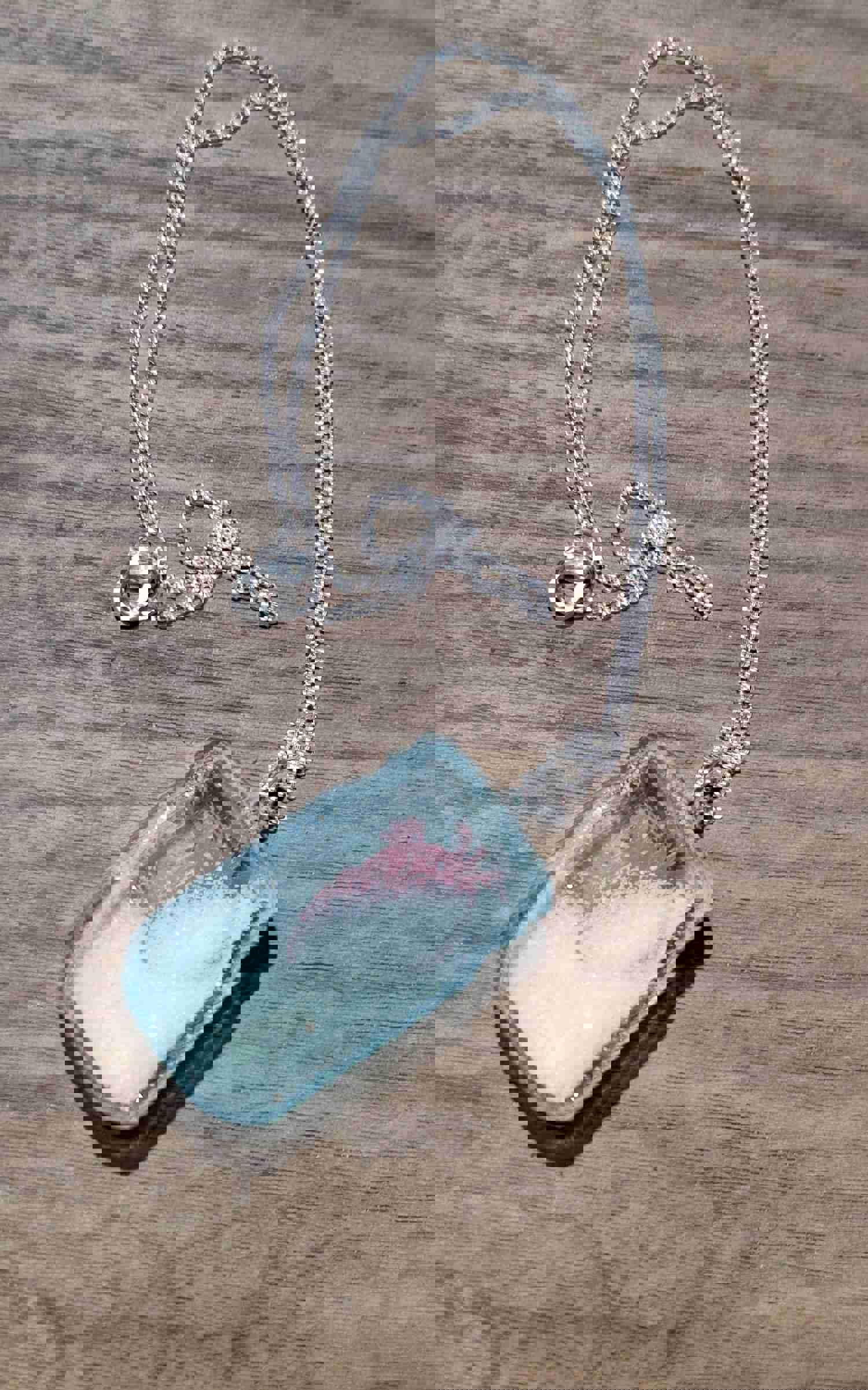 Davy Jones Heart Statement Pendant Necklace with Glowing Pink Heart, Pirate Night Disney-Inspired