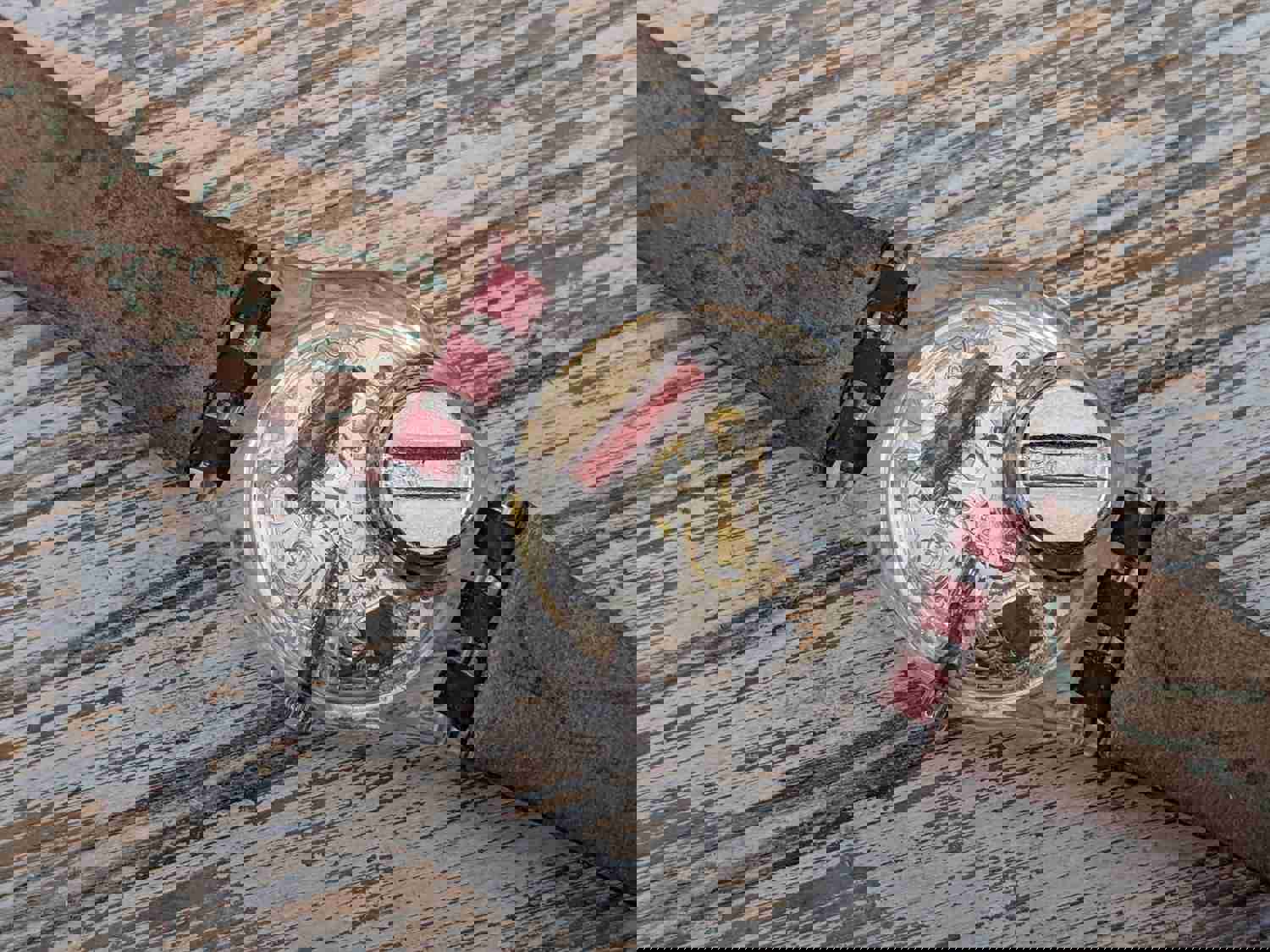 2003 Swatch Strawberry Jam LK243 Slim Ladies Wrist Watch - Red Quilted Leather