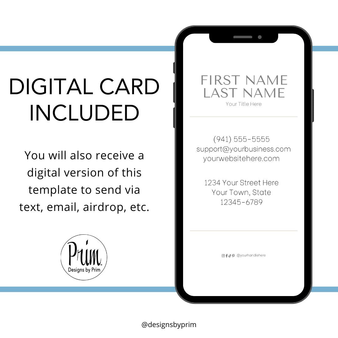 Simply Modern Editable Loyalty Card Template for Health & Beauty Businesses