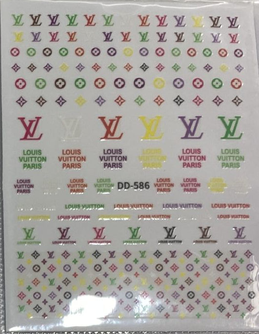 3D Luxury Designer LOGO Nail Stickers - Collection