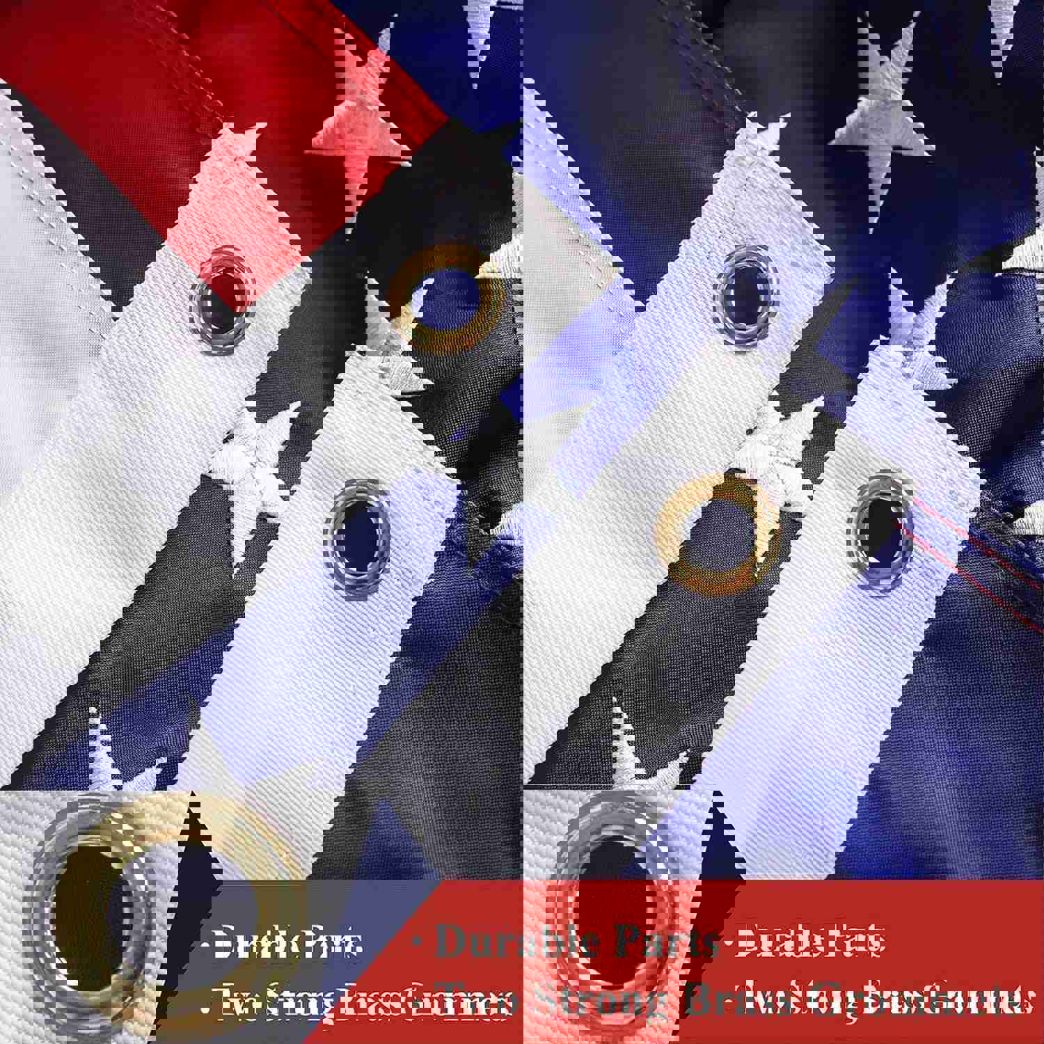 G128 - Premium American USA US Flag 3x5 ft with Embroidered Stars and Sewn Stripes for Indoor & Outdoor Use