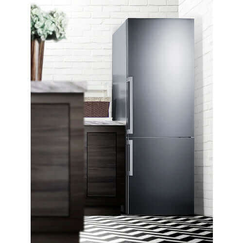 Summit Energy-Efficient Counter Depth Bottom Freezer Refrigerator