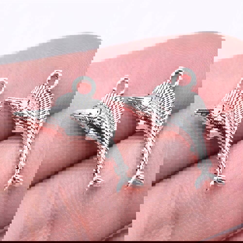 20pcs Antique Silver Swordfish Charms for DIY Jewelry Making