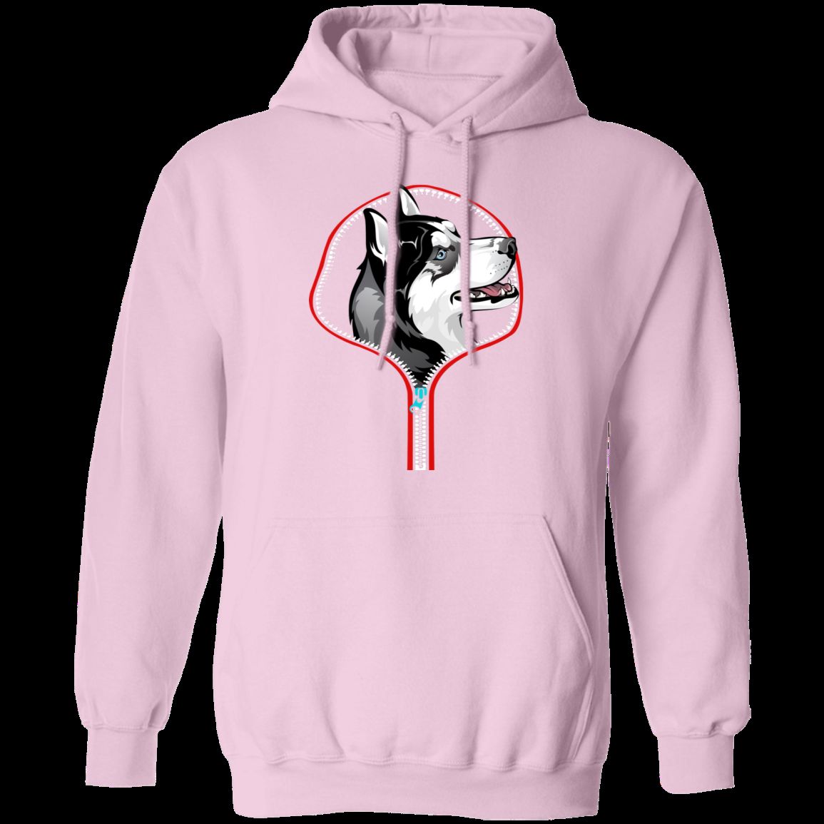 HUSKY ZIP-DOWN LADIES Pullover Hoodie - 8 oz. Cotton/Poly Blend