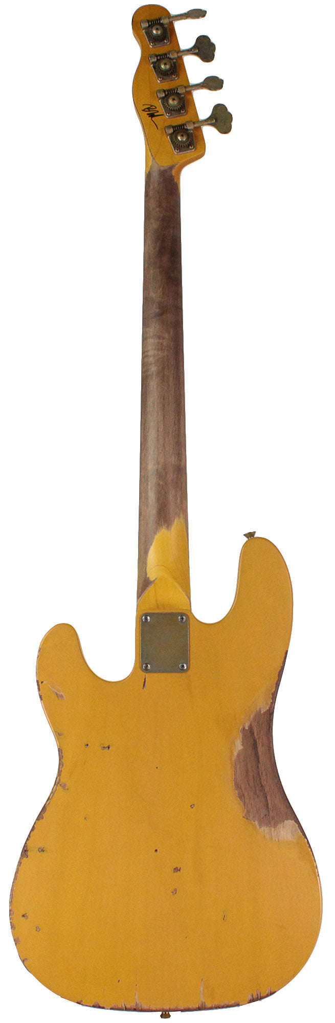 Nash PB-52 Bass Guitar, Butterscotch Blonde, Heavy Aging