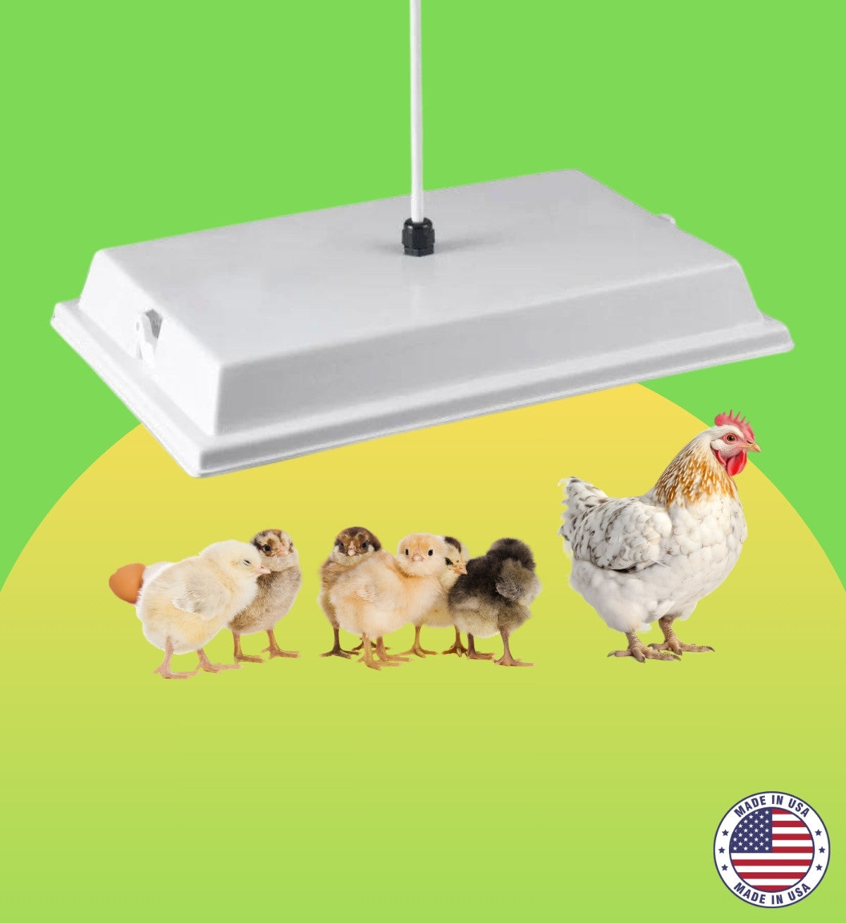 Chicken Coop Heater - Safe Radiant Brooder Heater with 3 Year Warranty