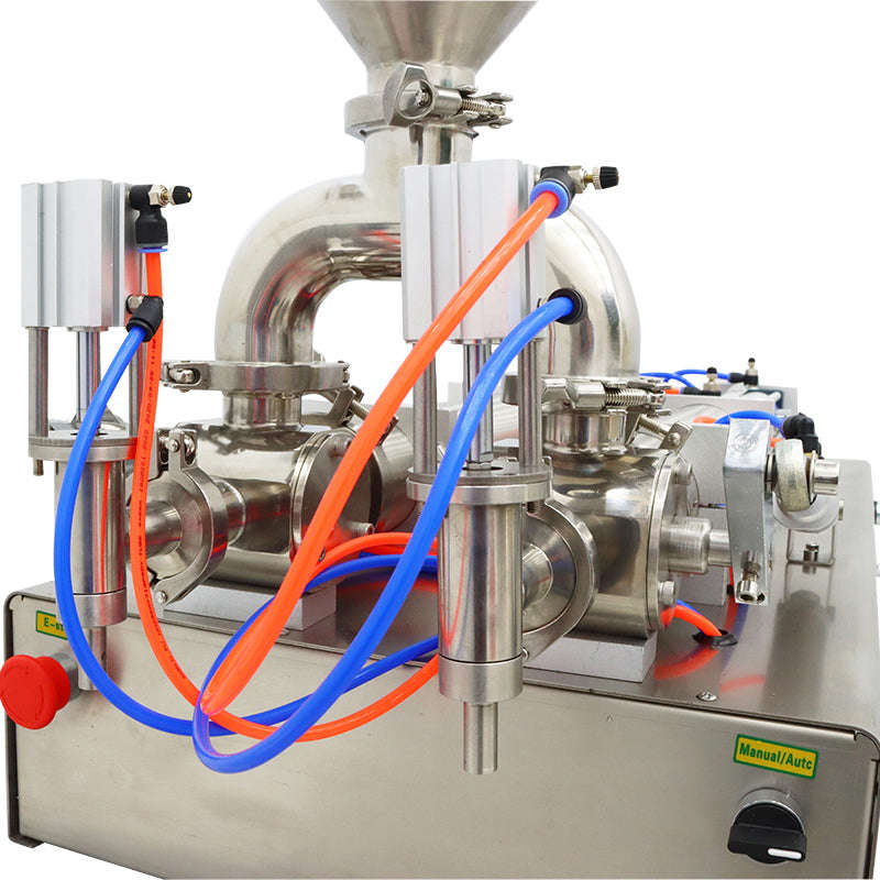 110V 50-500ml Dual-nozzle Paste & Liquid Filling Machine with Food Grade Steel