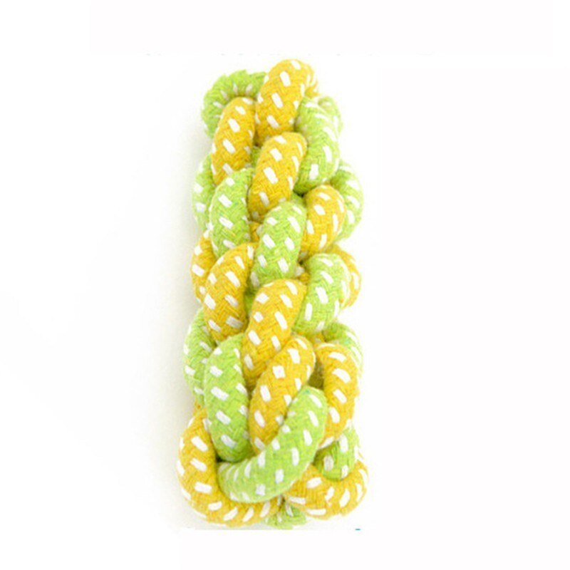 1PC Eco-Friendly Dog Chew Toy - Green Rope Ball for Teeth Cleaning & Training