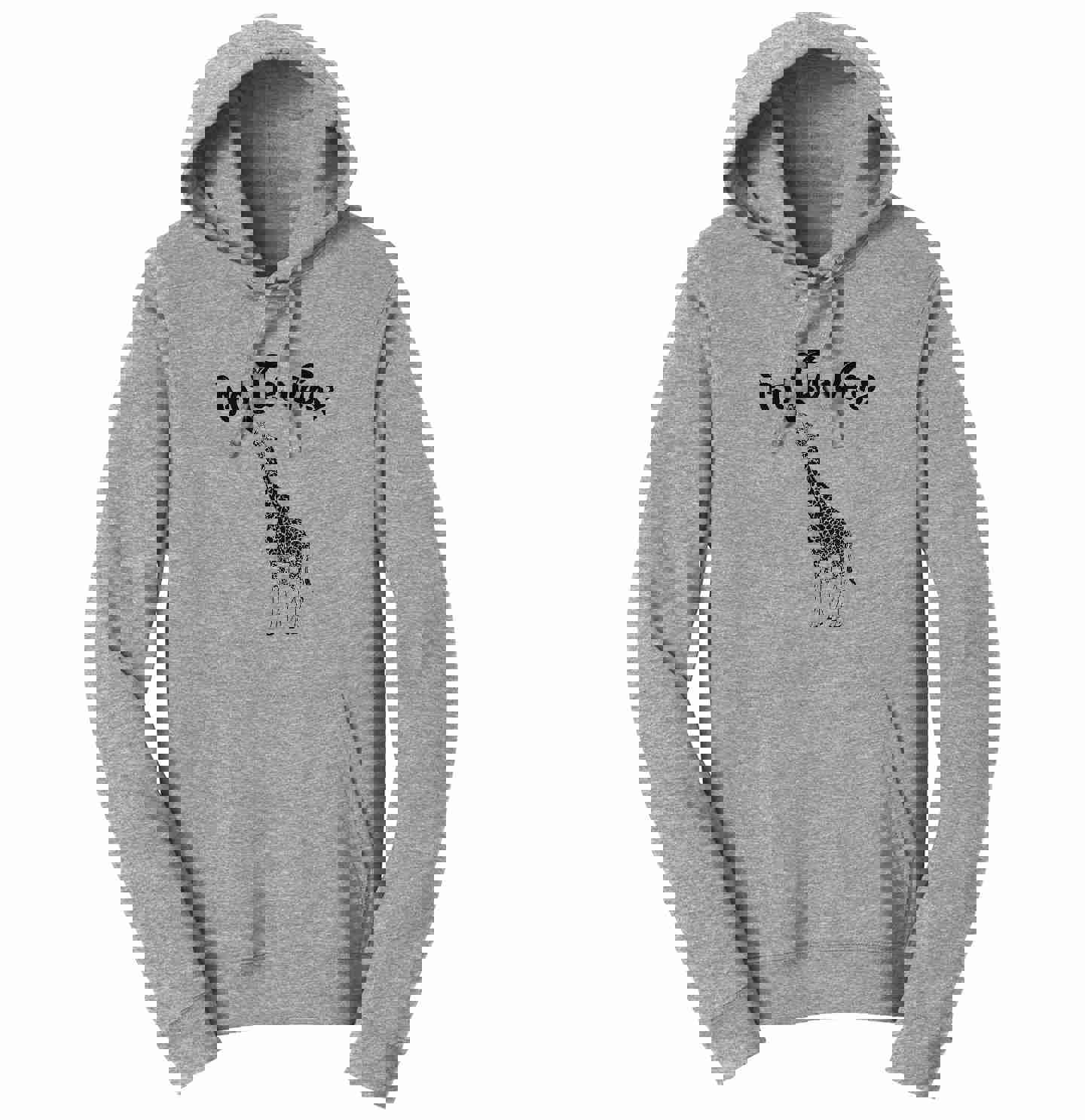 Got Leaves Giraffe - Adult Unisex Hoodie Sweatshirt