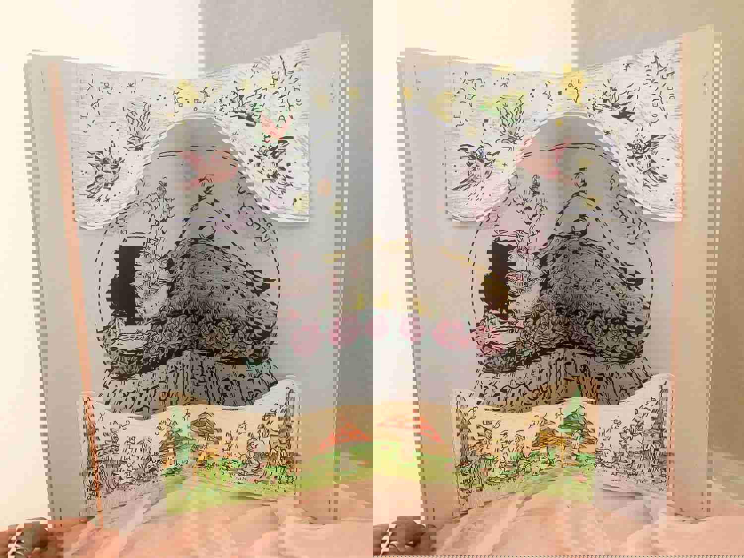 The Other Side Risograph Pop Up Book Zine