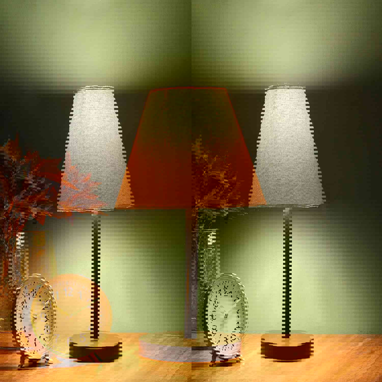 BTR CRAFTS Raven Black Metal Table Lamp Conical Shade (Pack of 2)