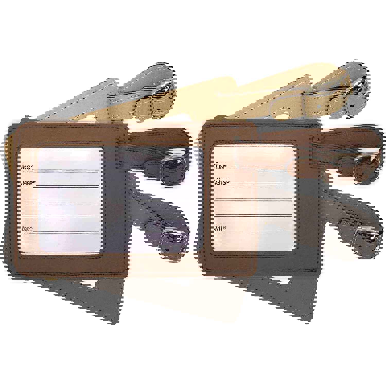 Personalized Engraved Golf Bag Tag - Leather Luggage Tag & Sports Gift