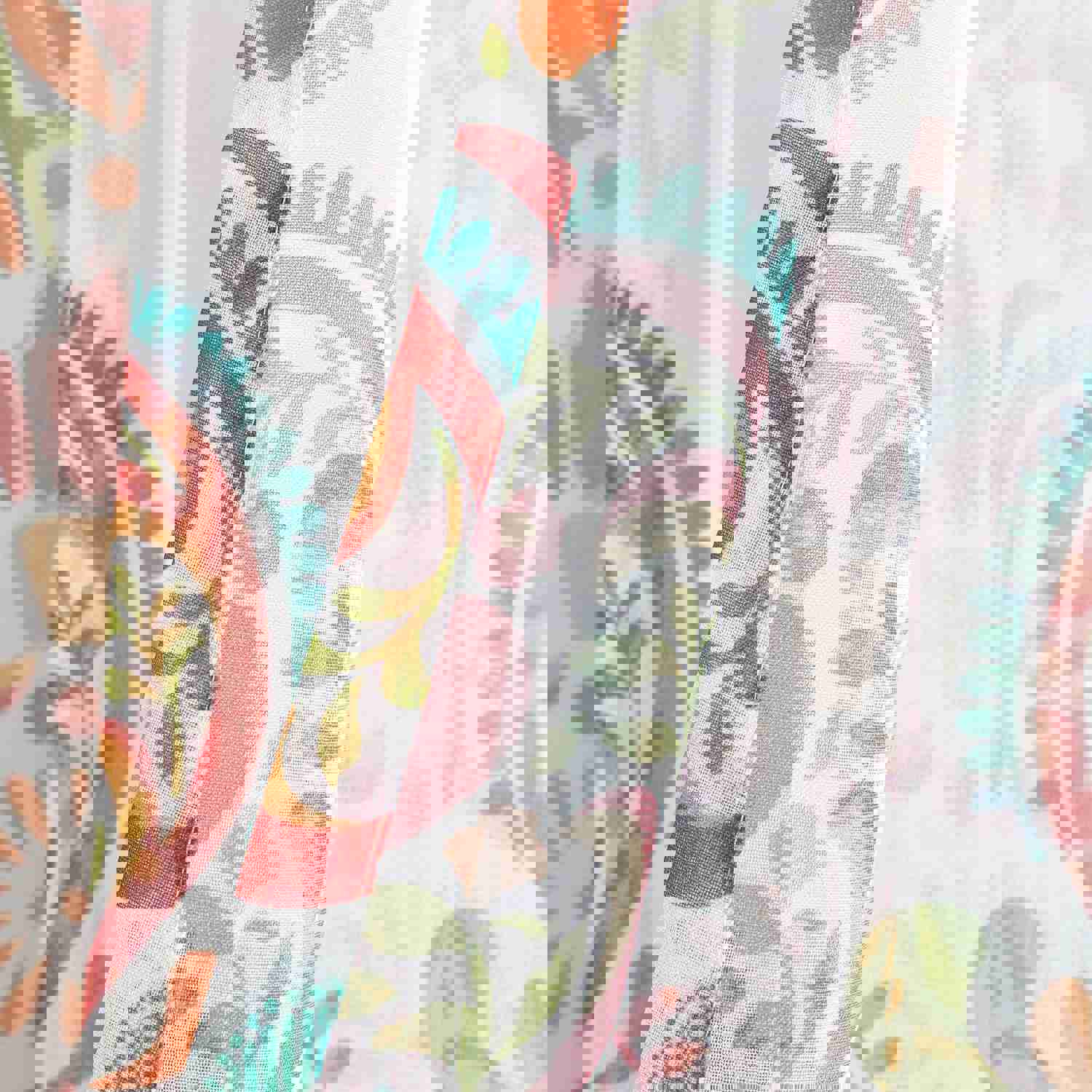 Clara Sheer Window Curtain Panel Set - Modern Paisley & Damask Patterns