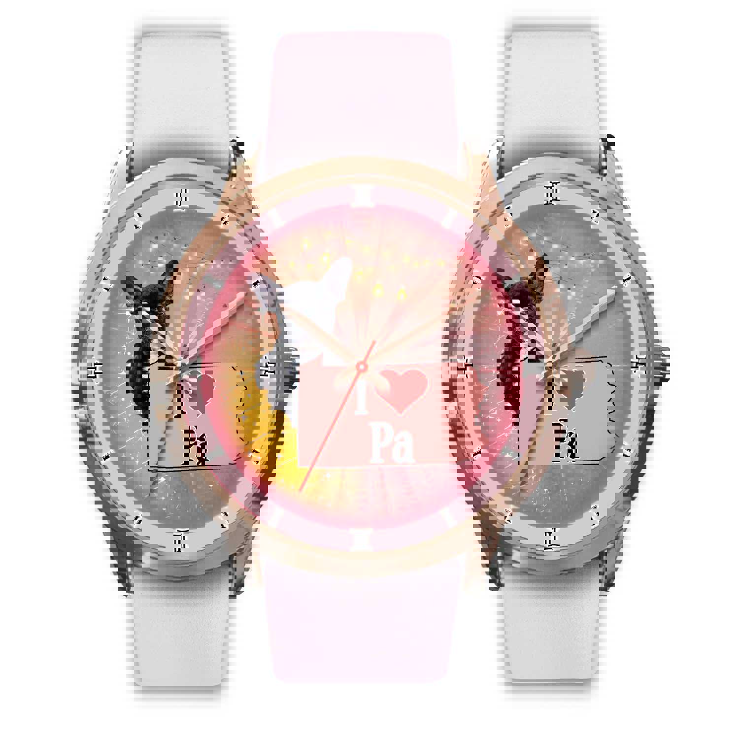 Cute French Bulldog Pennsylvania Christmas Special Wrist Watch