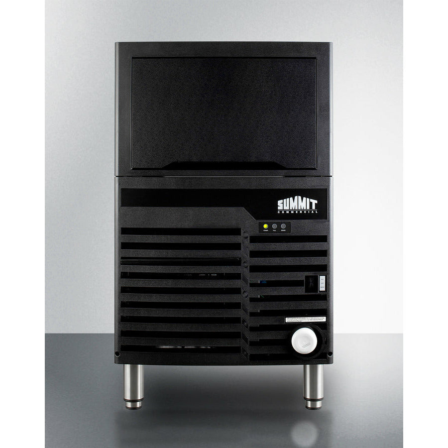 Summit 21 Wide 27 Lbs. Built-In Commercial Ice Maker with 100 Lbs. Daily Ice Production and Water Purification Filter