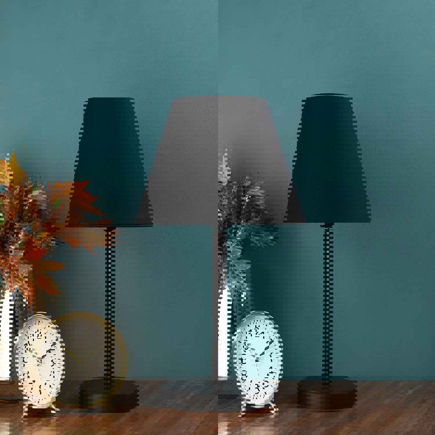 BTR CRAFTS Raven Black Metal Table Lamp Conical Shade (Pack of 2)