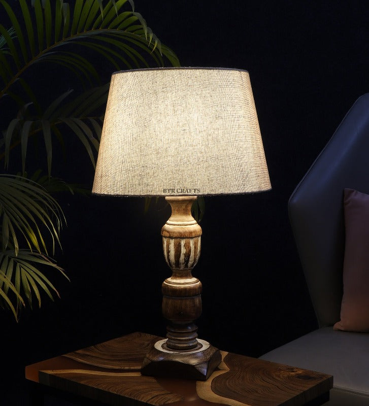 BTR CRAFTS Rustic Table Lamp (Bulb not Included)