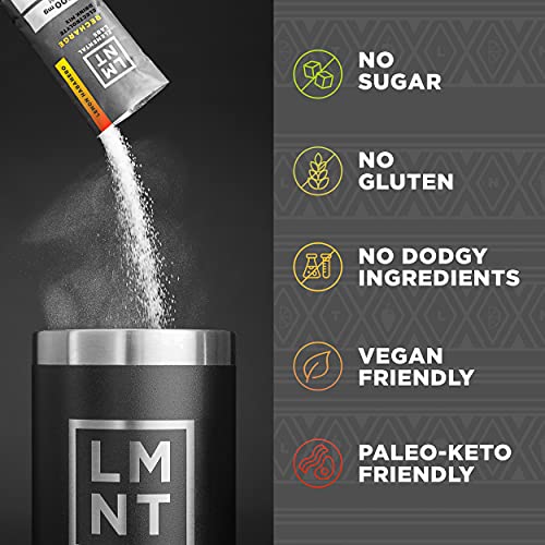 LMNT Keto Electrolyte Drink Mix - Paleo Hydration Powder, No Sugar, No Artificial Ingredients, Fiesta Pack (12 Stick Packs)