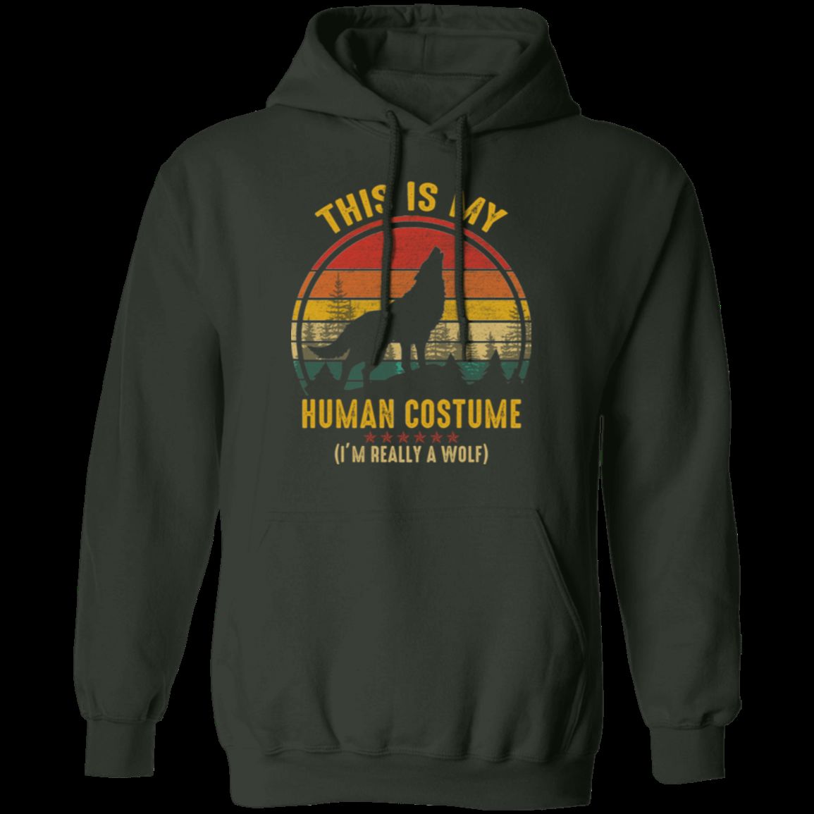 THIS IS MY HUMAN COSTUME Pullover Hoodie 8 oz.