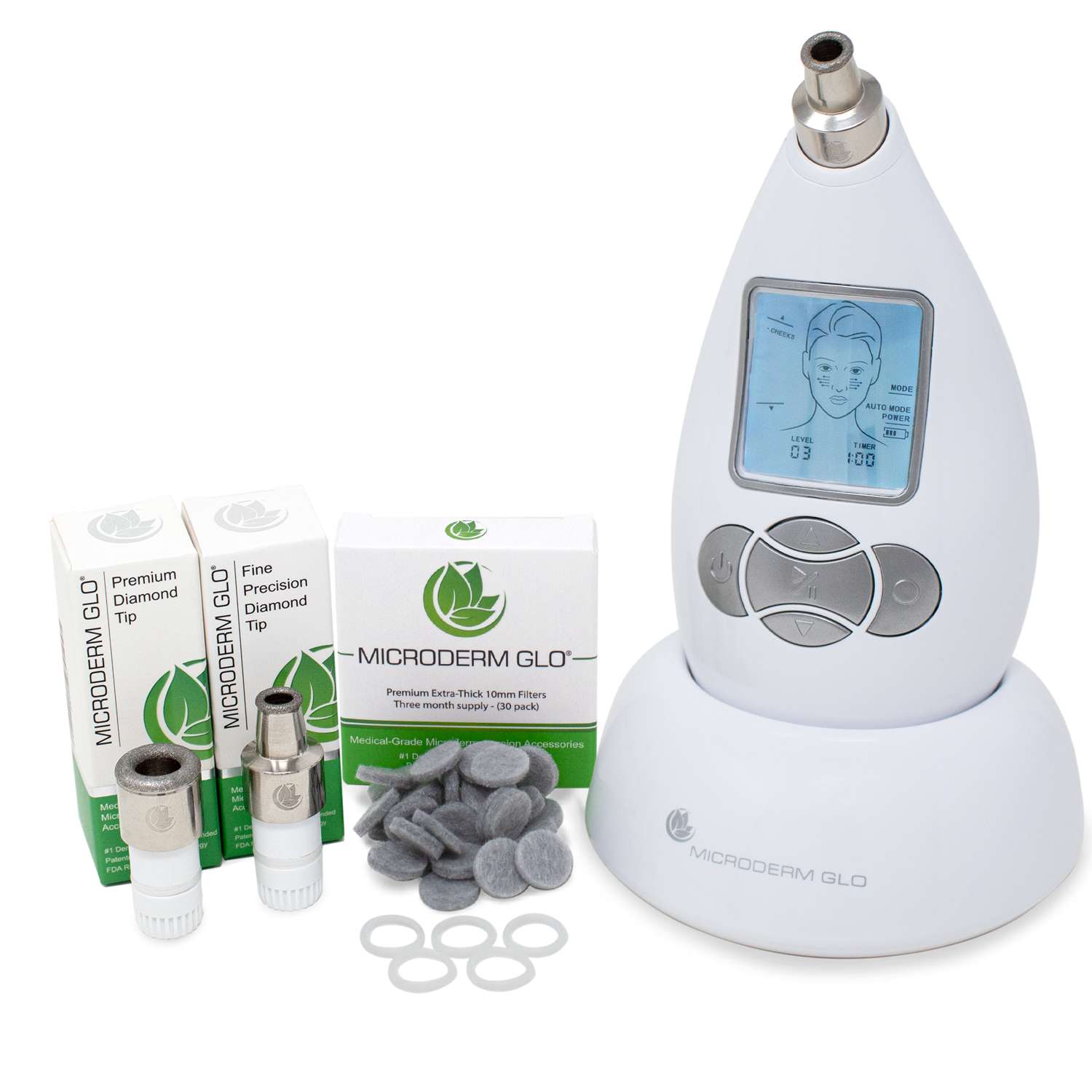 Microderm GLO Diamond Microdermabrasion Essentials Skincare Bundle
