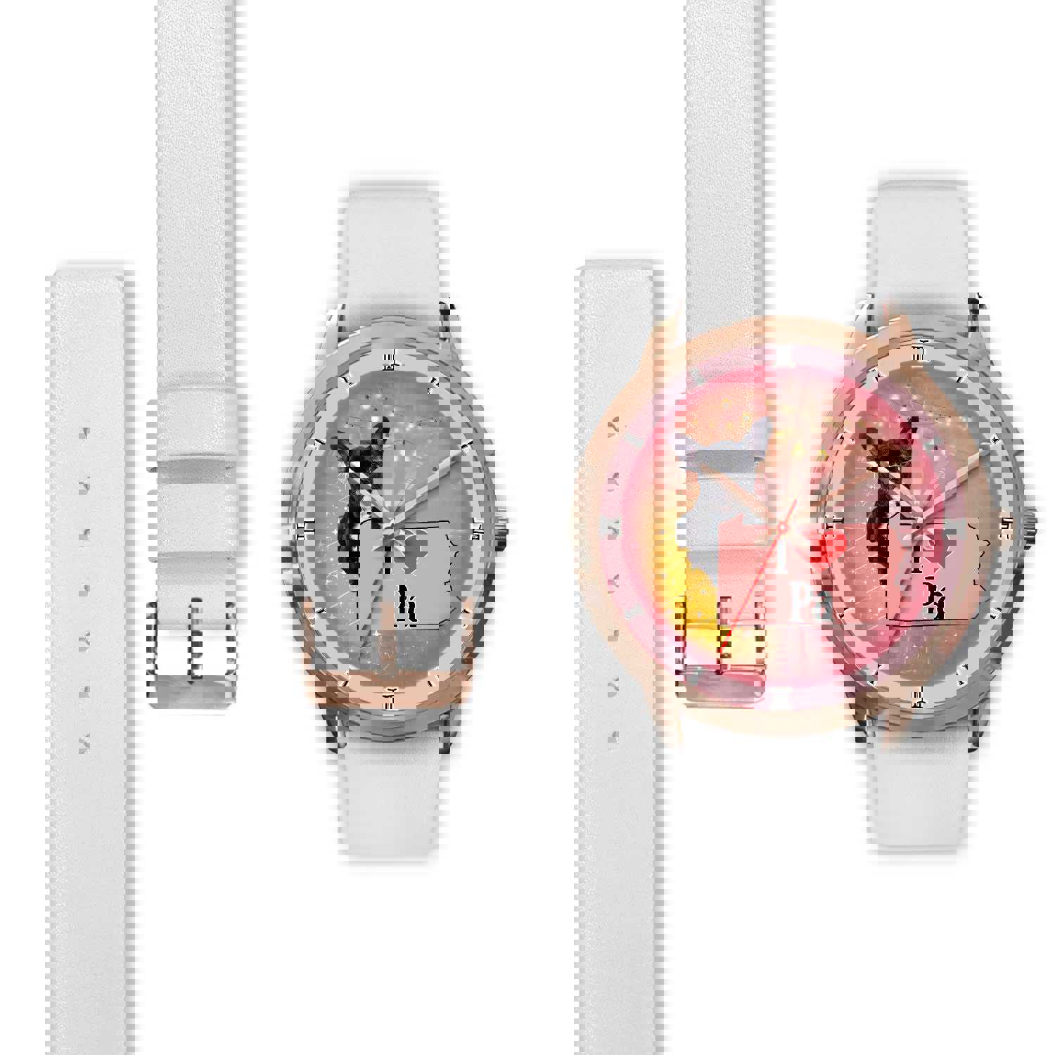 Cute French Bulldog Pennsylvania Christmas Special Wrist Watch