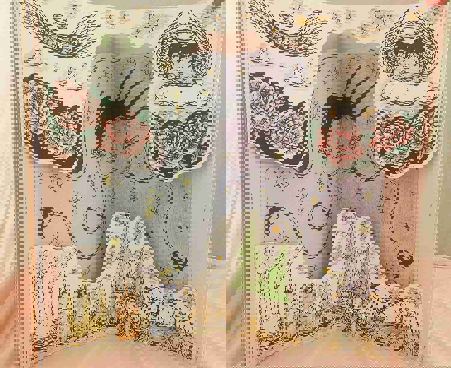 The Other Side Risograph Pop Up Book Zine