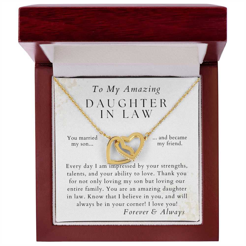 Always In Your Corner - Heartfelt Gift for Daughter-in-Law - Pendant Necklace